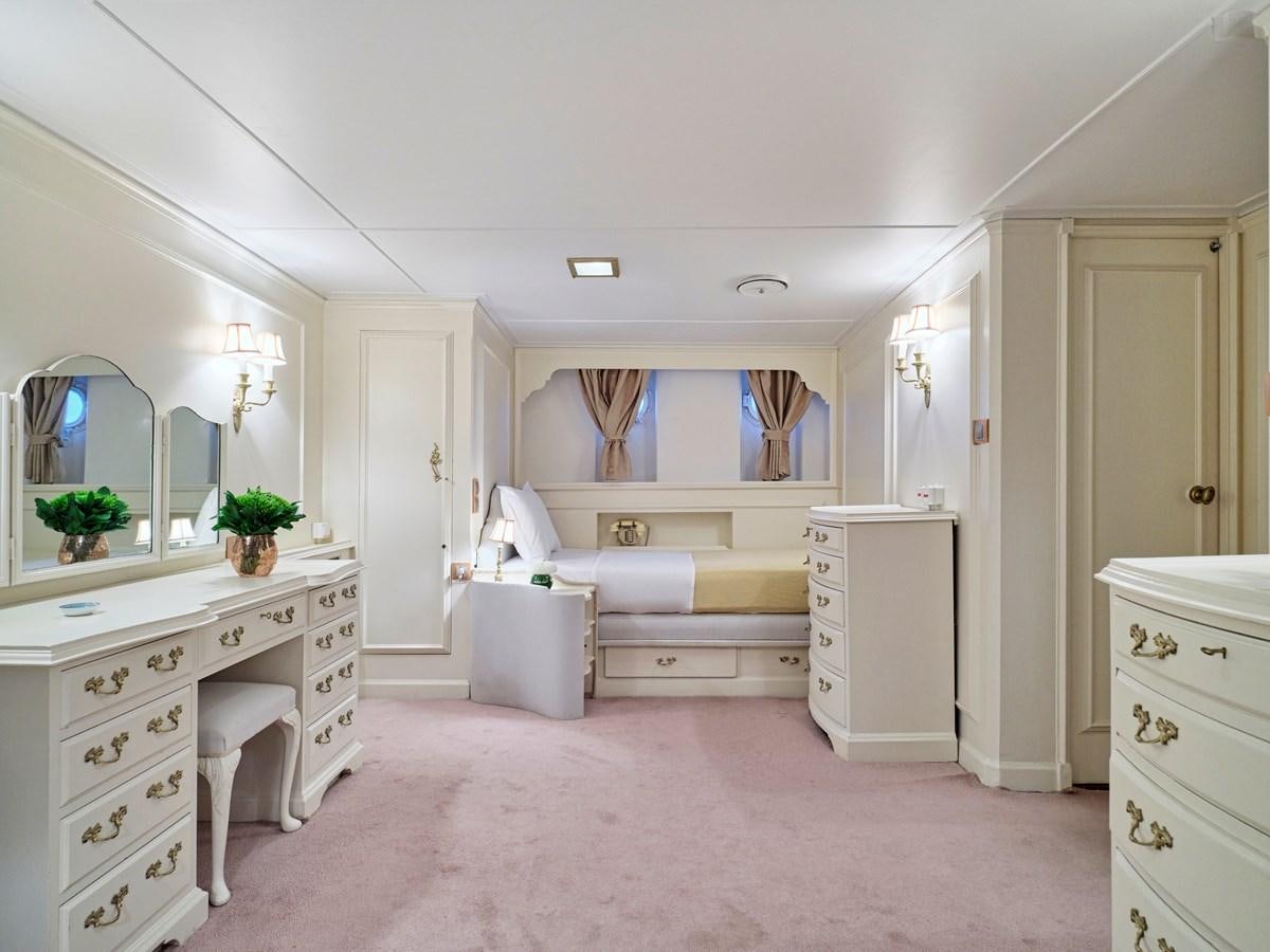 a large white kitchen aboard MIDNIGHT SUN Yacht for Sale