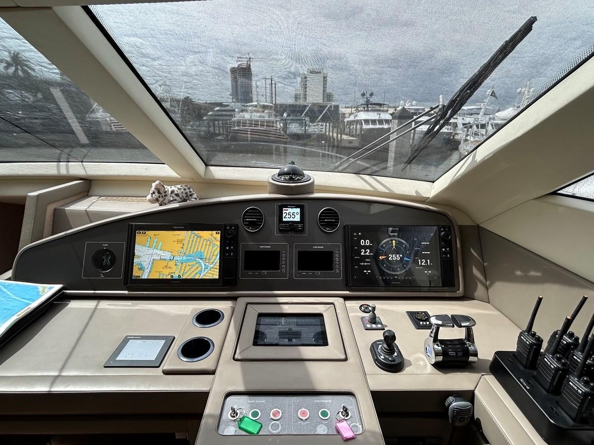 inside of a control panel aboard KIND OF BLUE Yacht for Sale