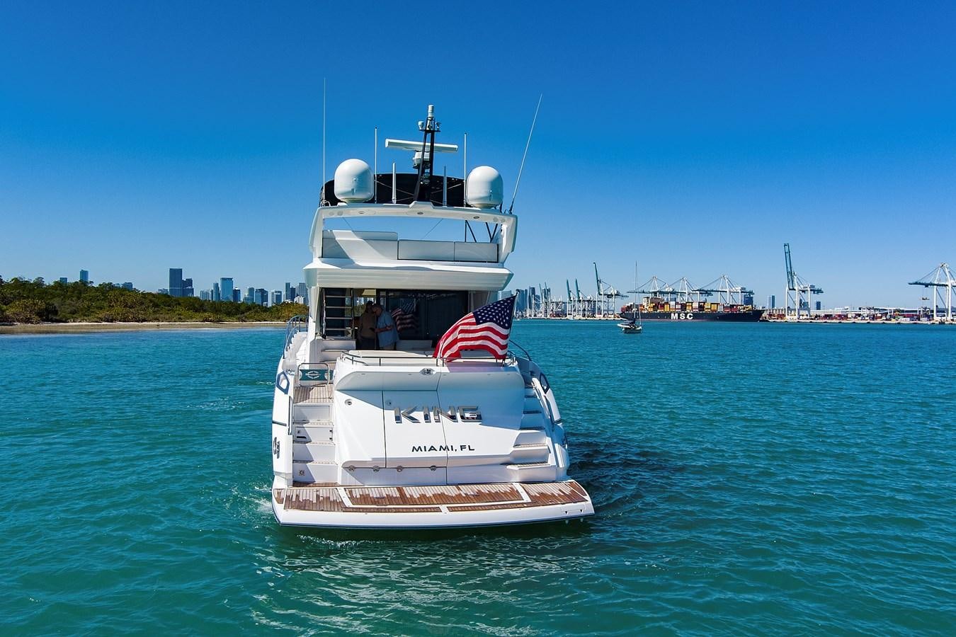 a boat on the water aboard KING Yacht for Sale