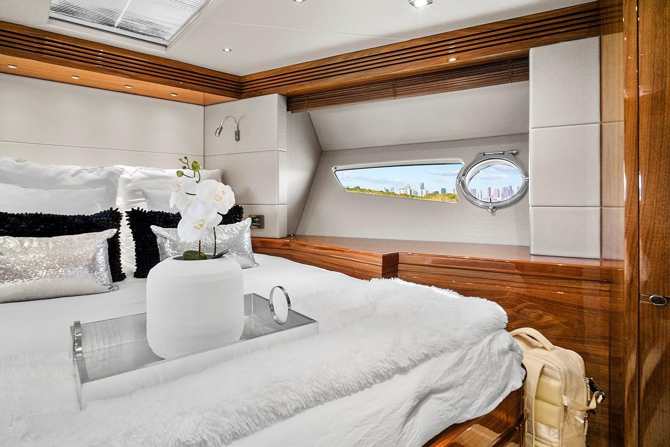 a bathroom with a large bathtub aboard KING Yacht for Sale