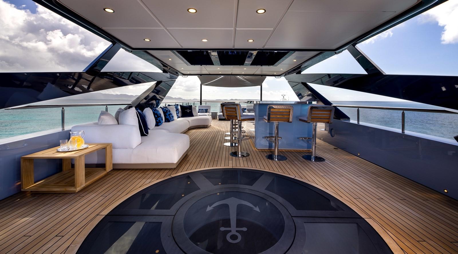 inside of a boat aboard ANCORA Yacht for Sale