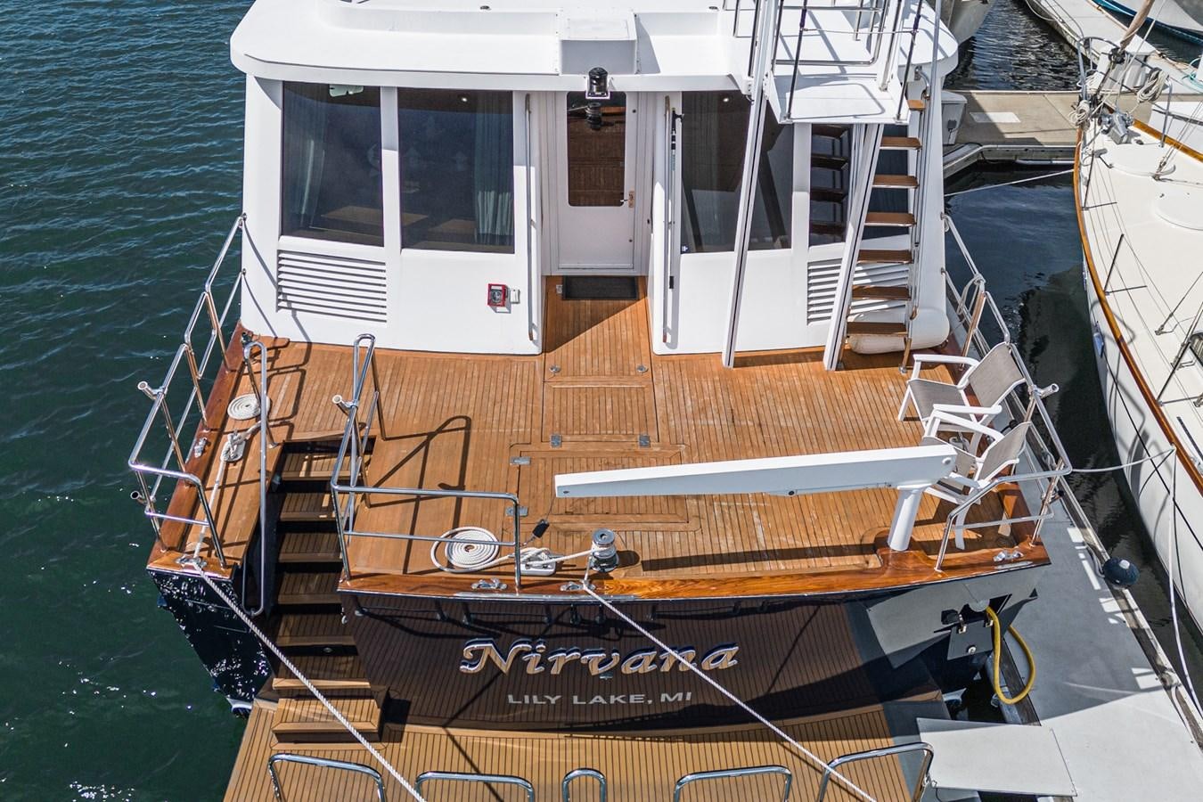 a boat on the water aboard NIRVANA Yacht for Sale