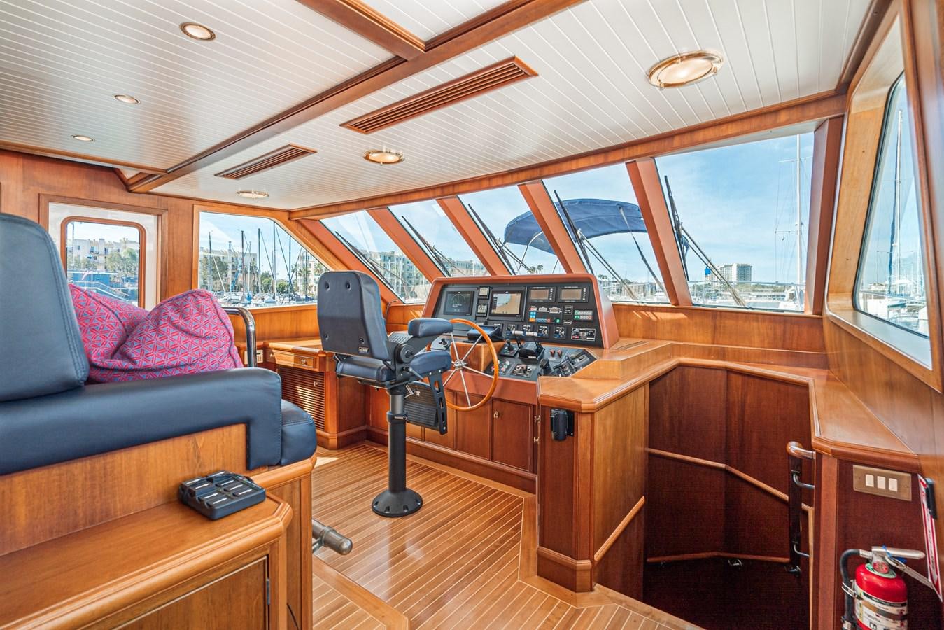 inside of a cabin aboard NIRVANA Yacht for Sale