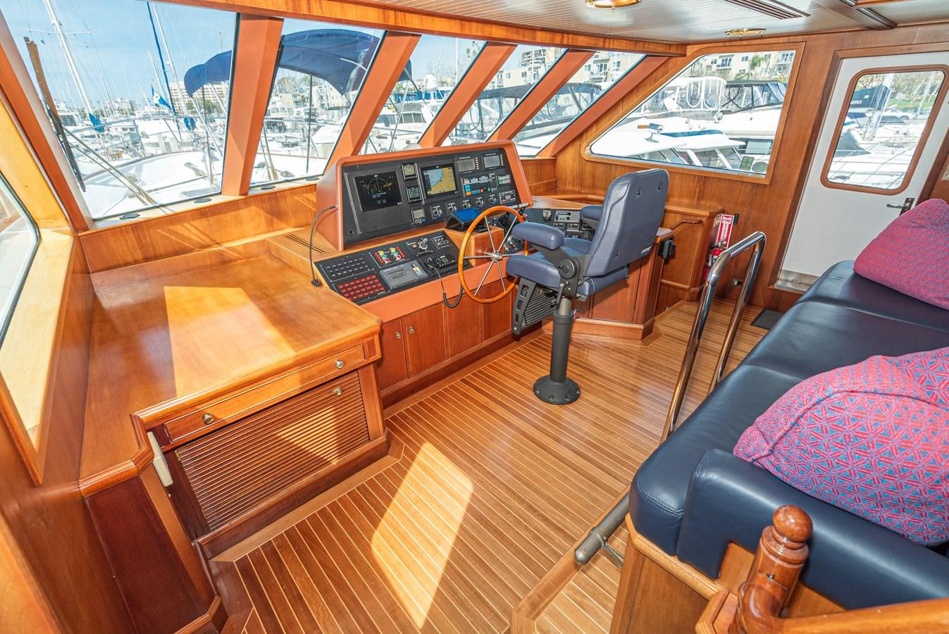 inside of a boat aboard NIRVANA Yacht for Sale