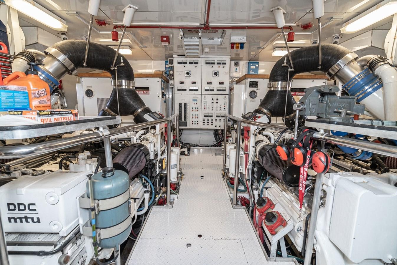 a room with machinery aboard NIRVANA Yacht for Sale