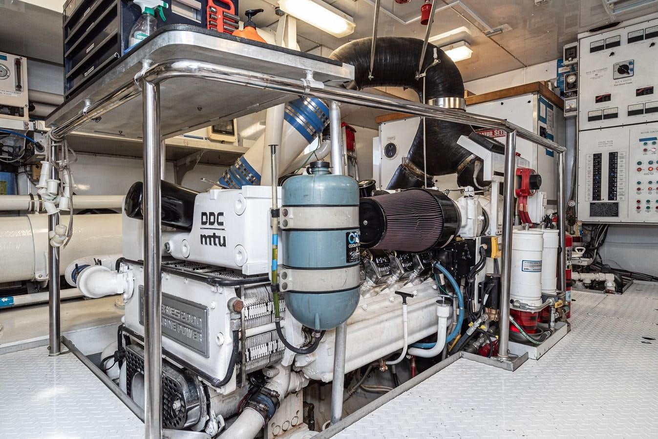 a factory machinery in a factory aboard NIRVANA Yacht for Sale