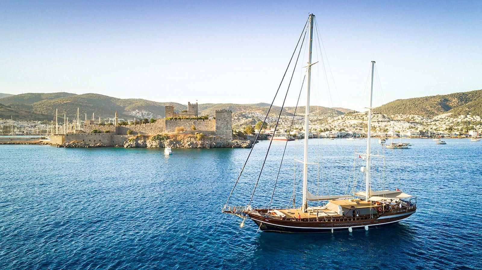 a sailboat on the water aboard QUEEN OF DATCA Yacht for Sale