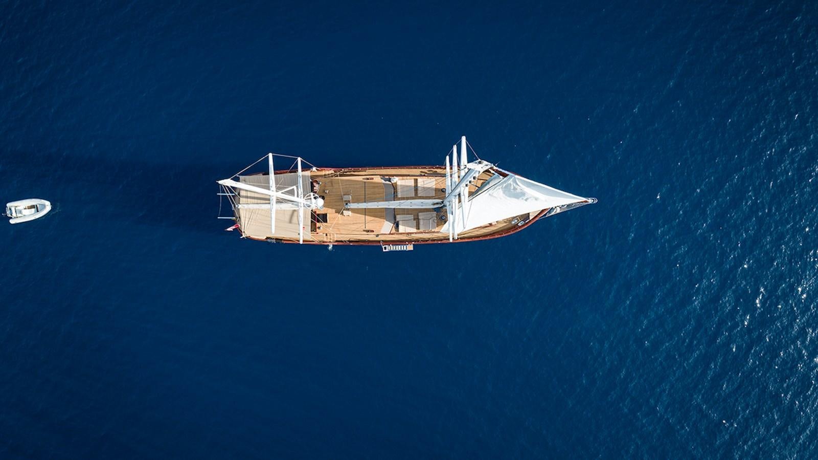 a satellite in the sky aboard QUEEN OF DATCA Yacht for Sale
