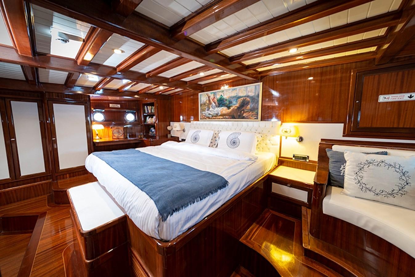 a room with two beds aboard QUEEN OF DATCA Yacht for Sale