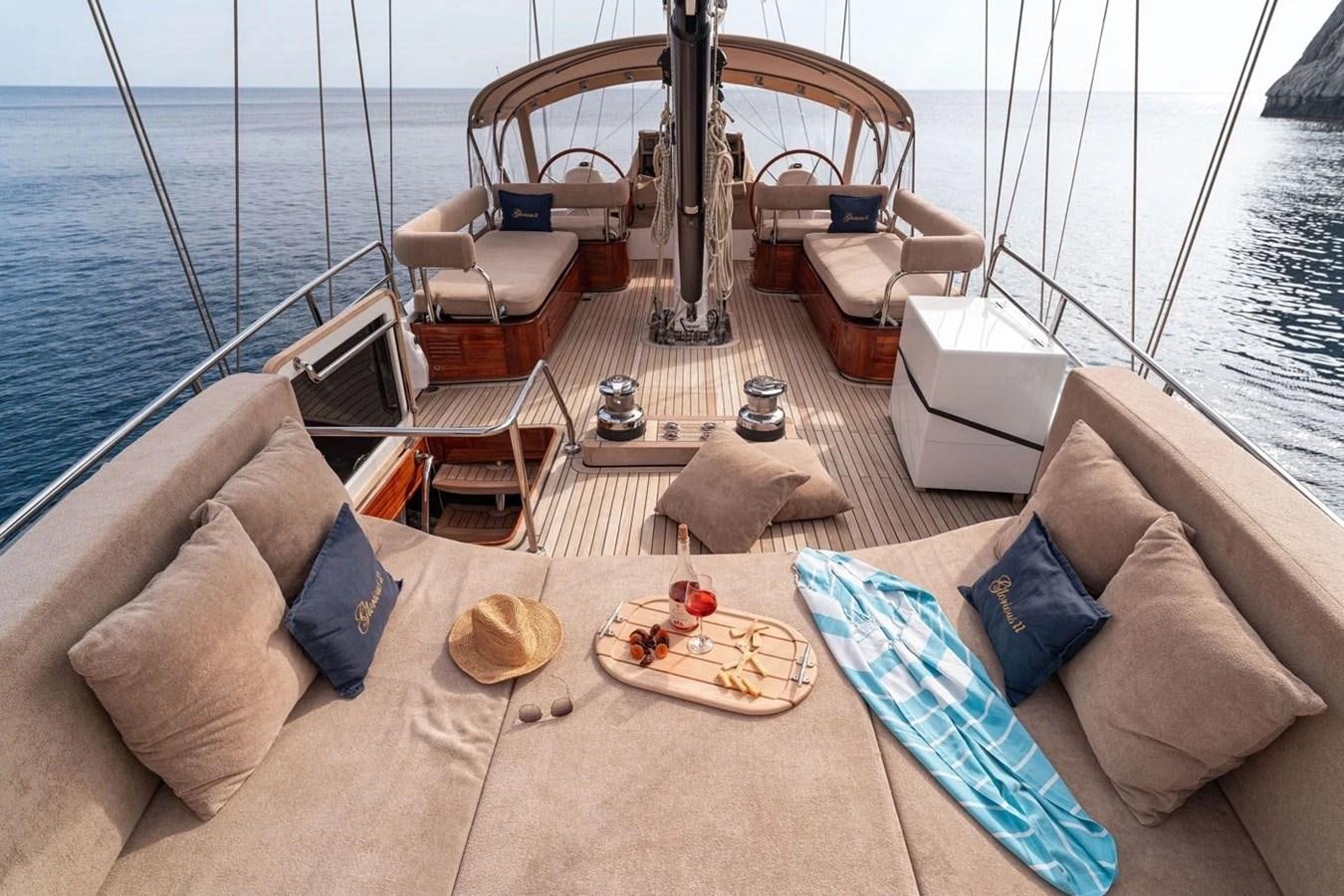 a boat on the water aboard CUSTOM MOTORSAILOR Yacht for Sale