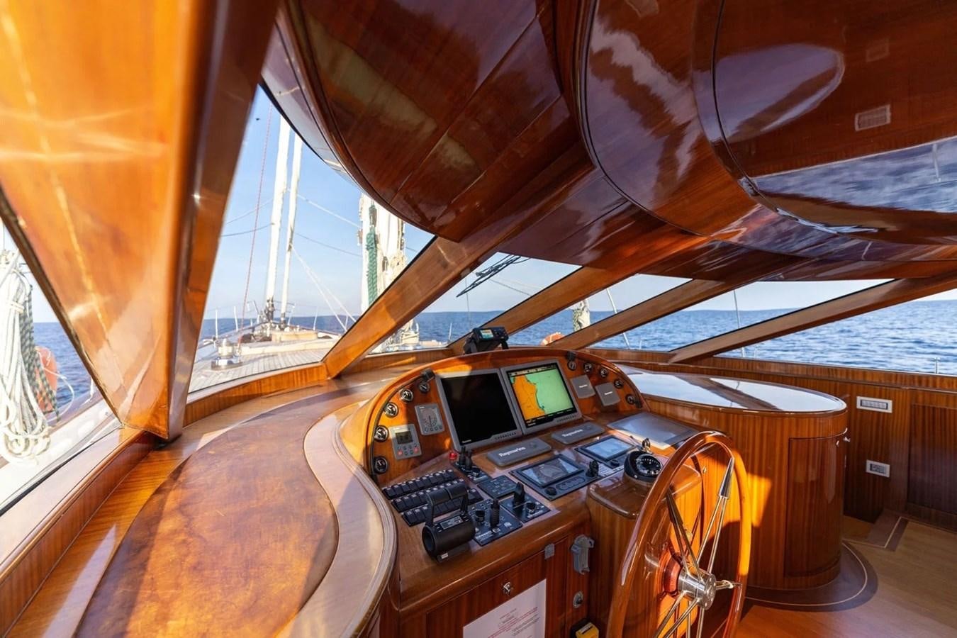 inside of a plane aboard CUSTOM MOTORSAILOR Yacht for Sale