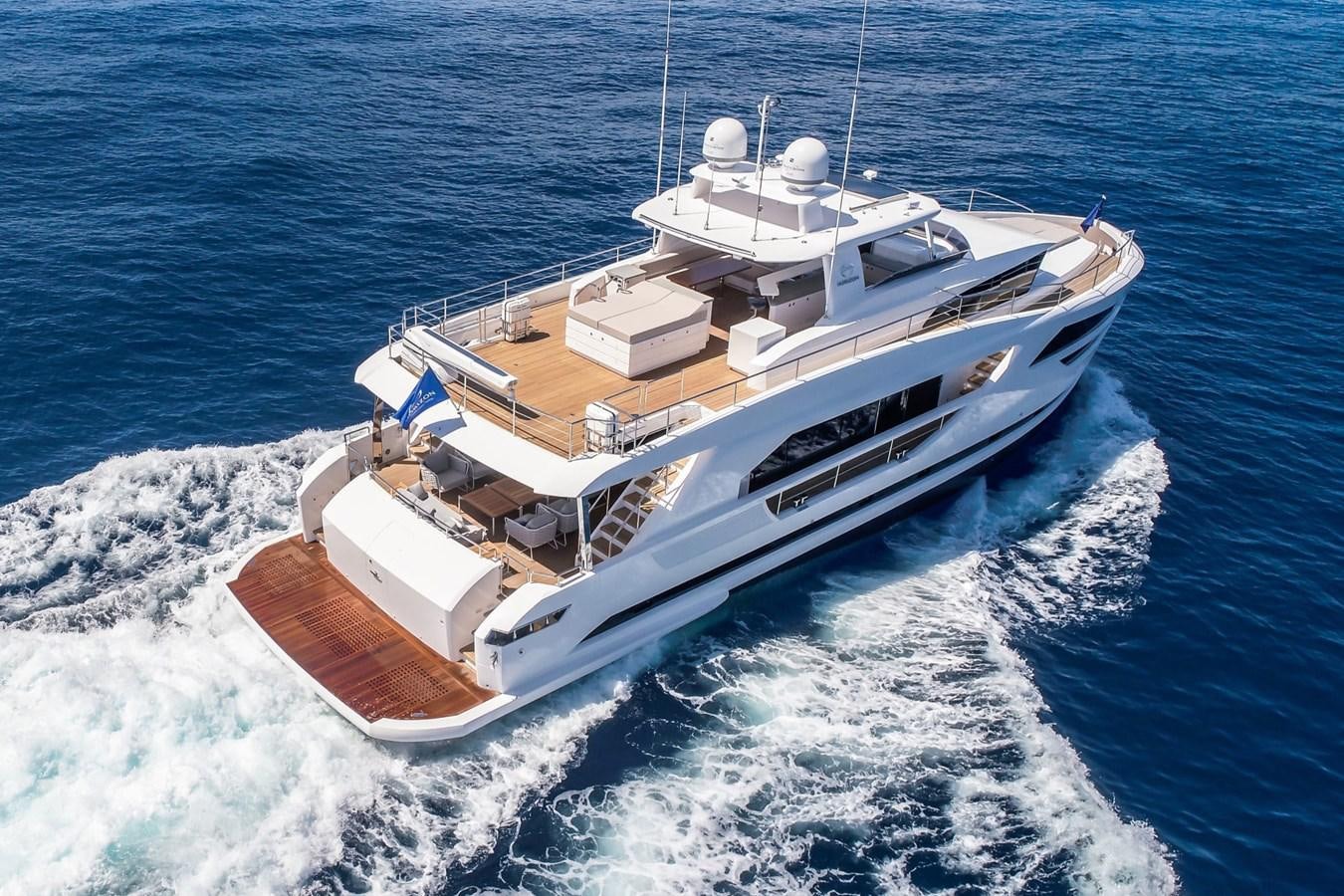 a ship on the water aboard HORIZON Yacht for Sale