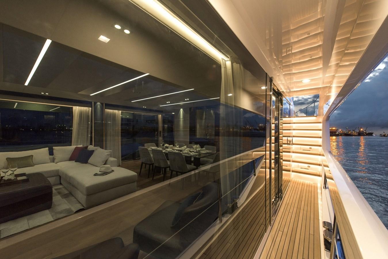 a boat on the water aboard HORIZON Yacht for Sale