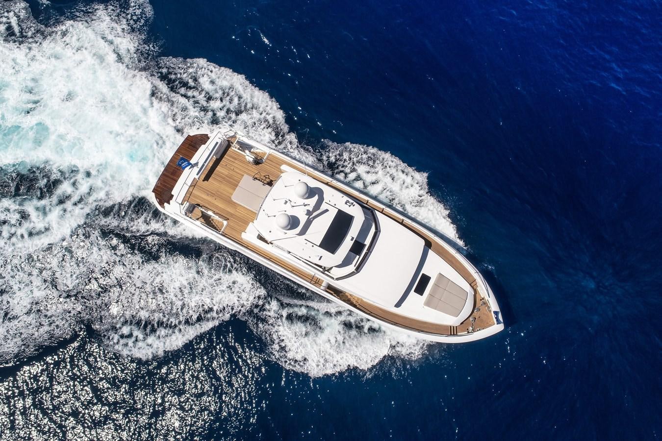 a space ship on a rough sea aboard HORIZON Yacht for Sale