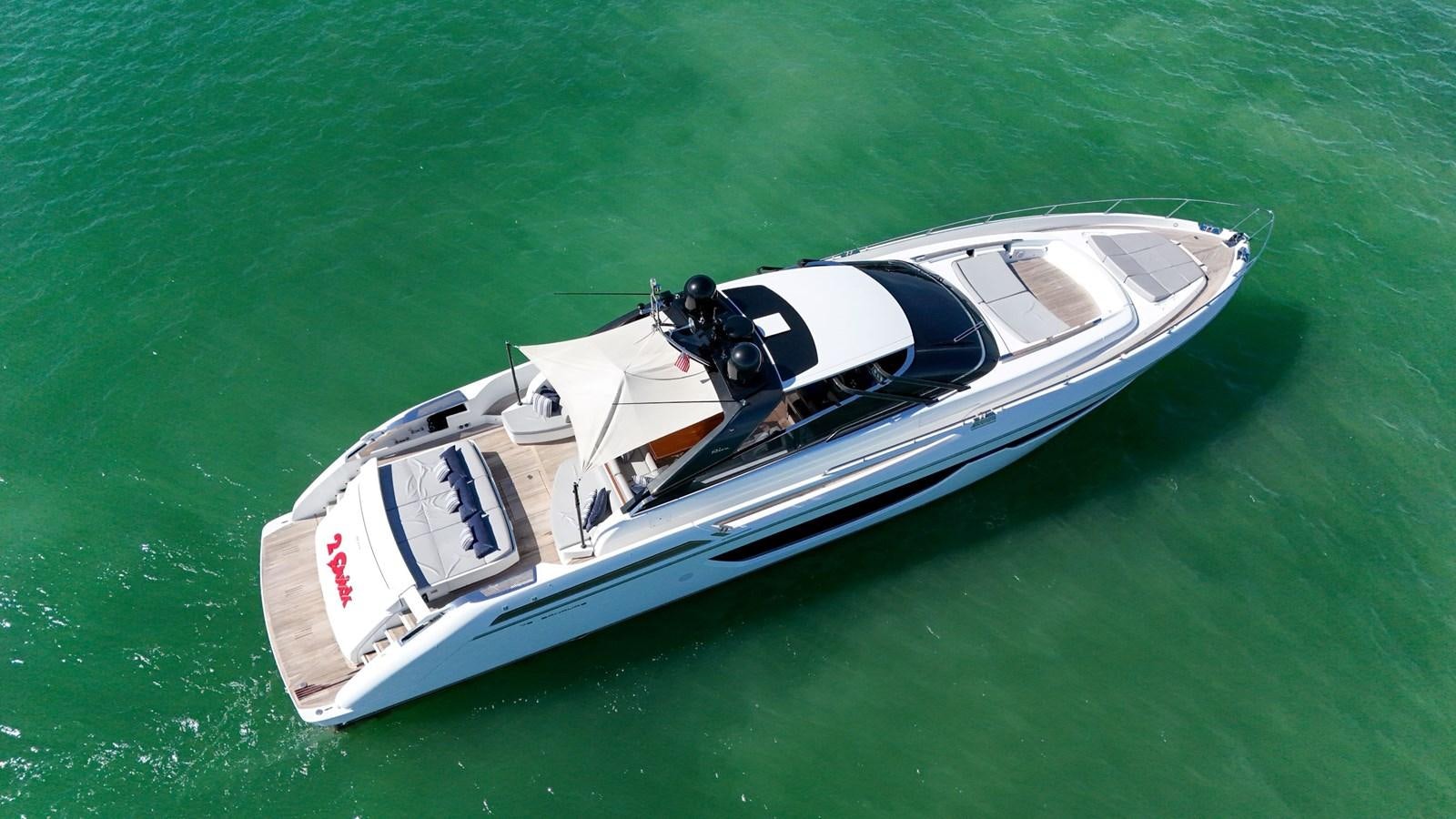 a boat on the water aboard RIVA 76' BAHAMAS Yacht for Sale