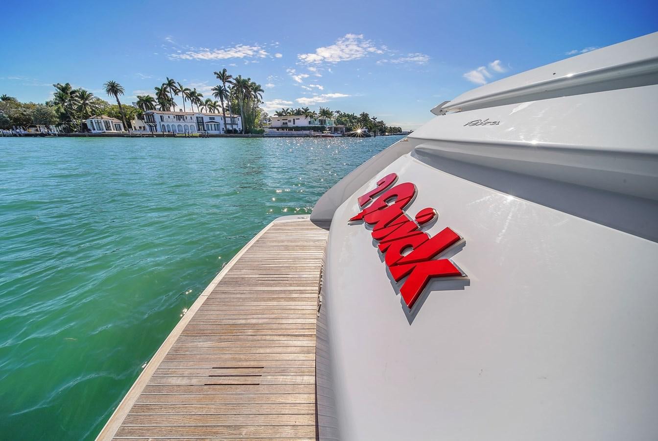 a boat on the water aboard RIVA 76' BAHAMAS Yacht for Sale