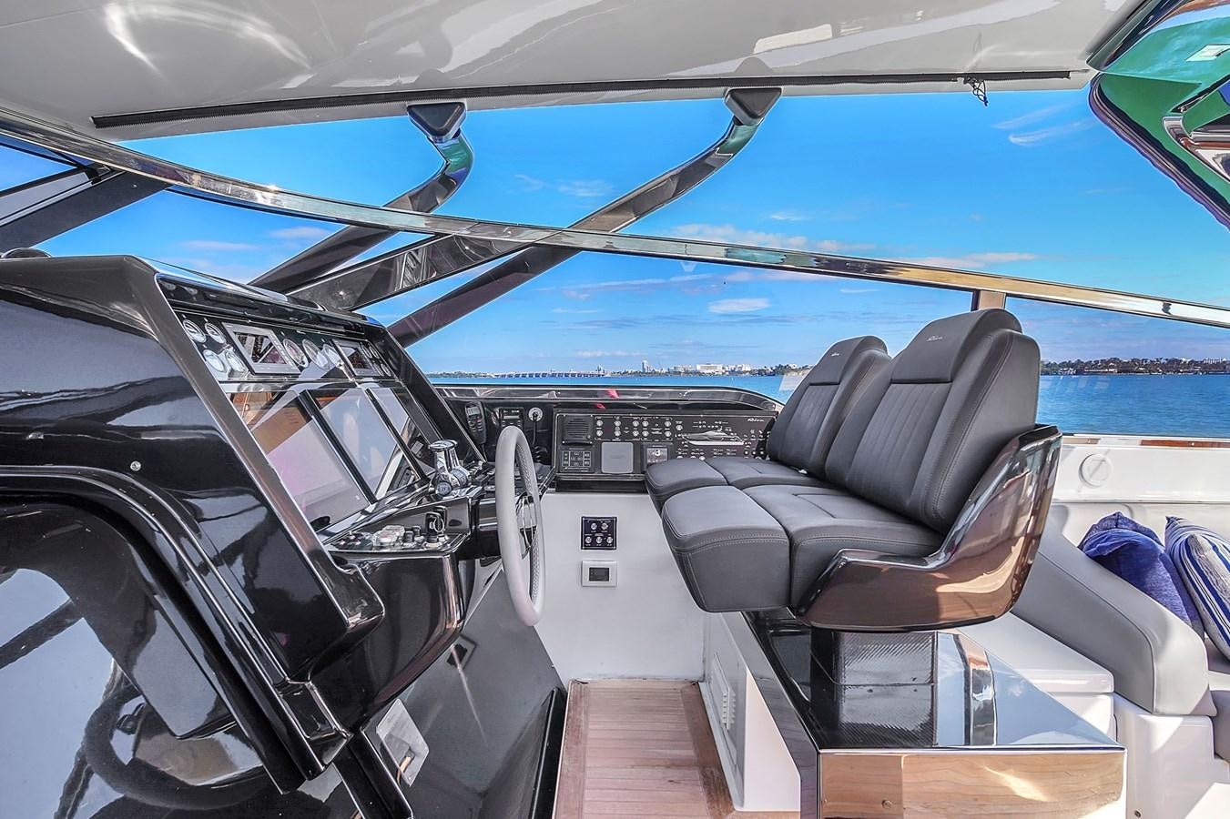 the inside of a boat aboard RIVA 76' BAHAMAS Yacht for Sale