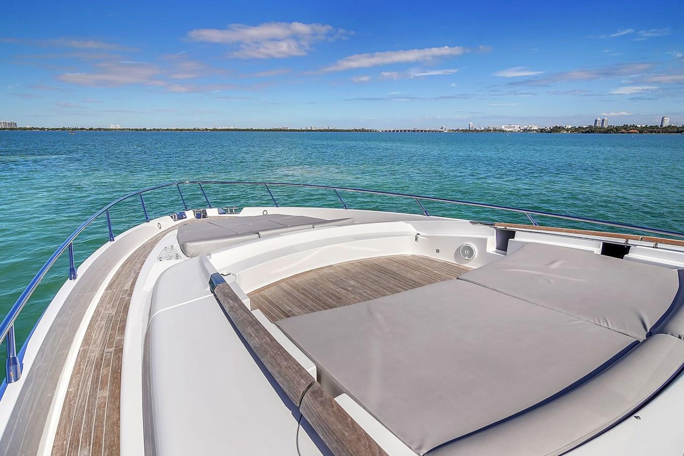 a boat on the water aboard RIVA 76' BAHAMAS Yacht for Sale