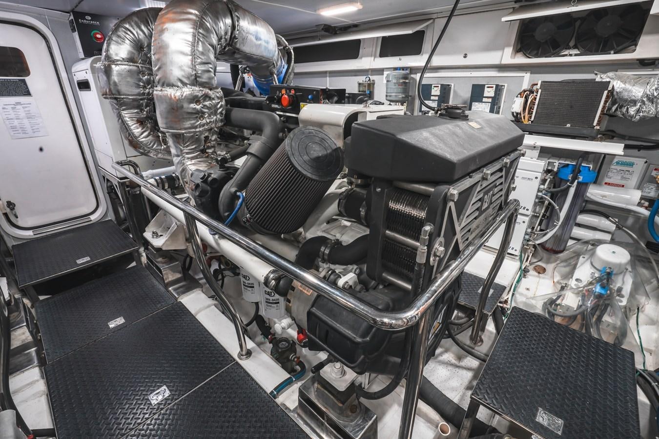 a machine with a large metal cylinder aboard VIAGGIO Yacht for Sale