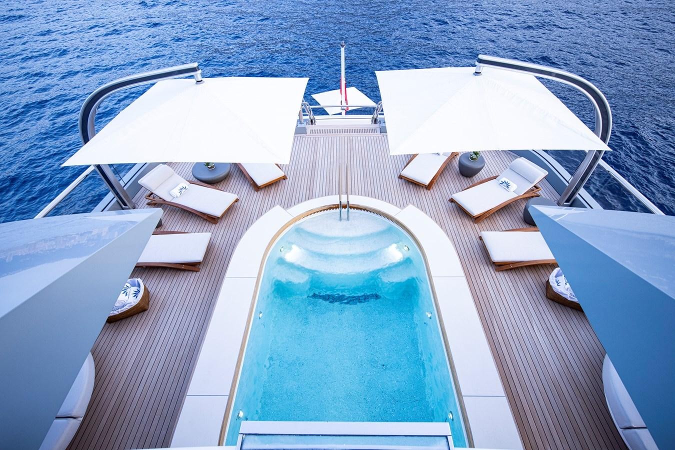 a boat on the water aboard LUNA Yacht for Sale