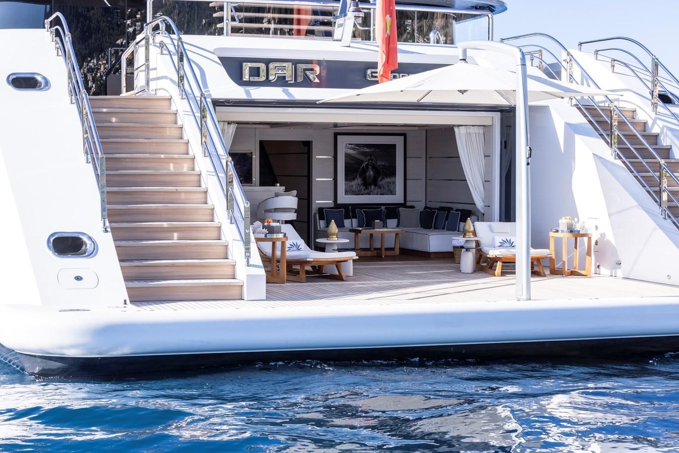 a boat on the water aboard LUNA Yacht for Sale