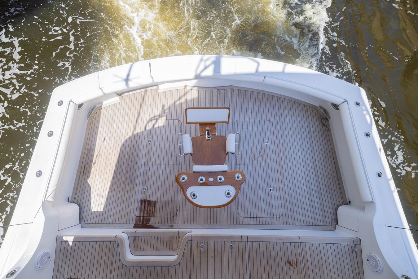 a car with a speaker on the back aboard TEMPTATION Yacht for Sale