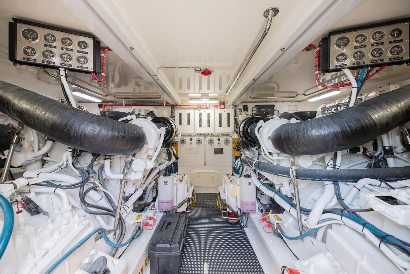 a machine inside a vehicle aboard TEMPTATION Yacht for Sale