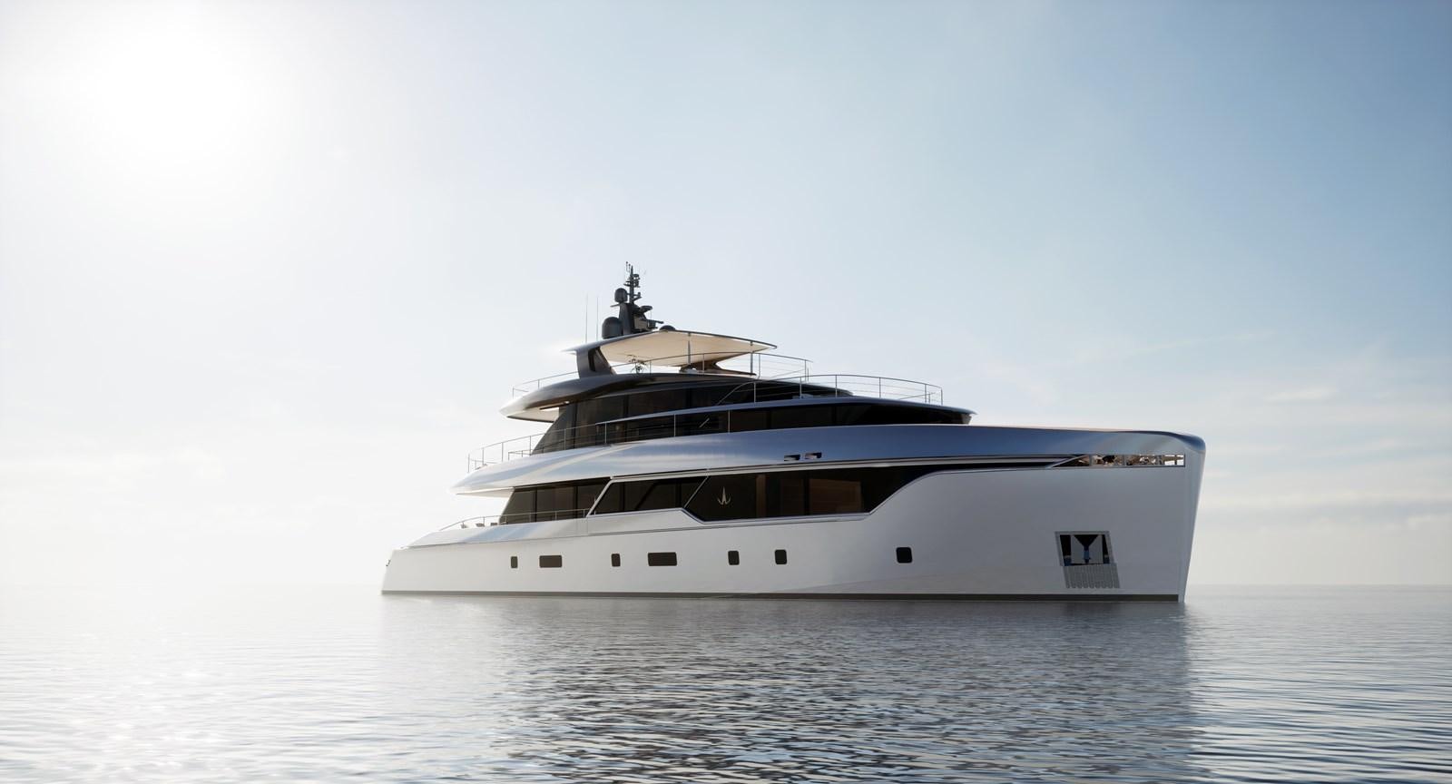 a white yacht in the water aboard NL37 Yacht for Sale