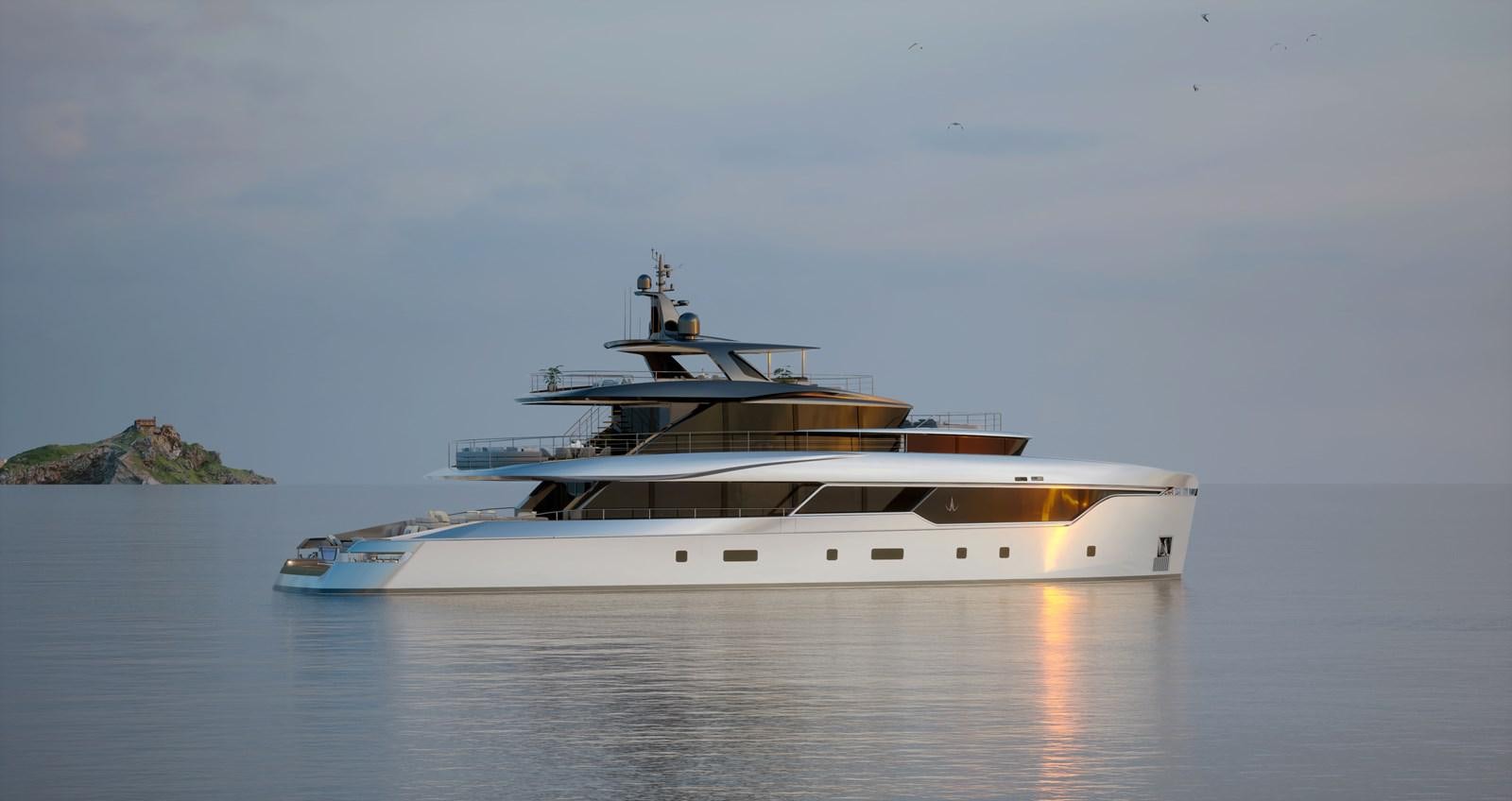 a large white boat on the water aboard NL37 Yacht for Sale