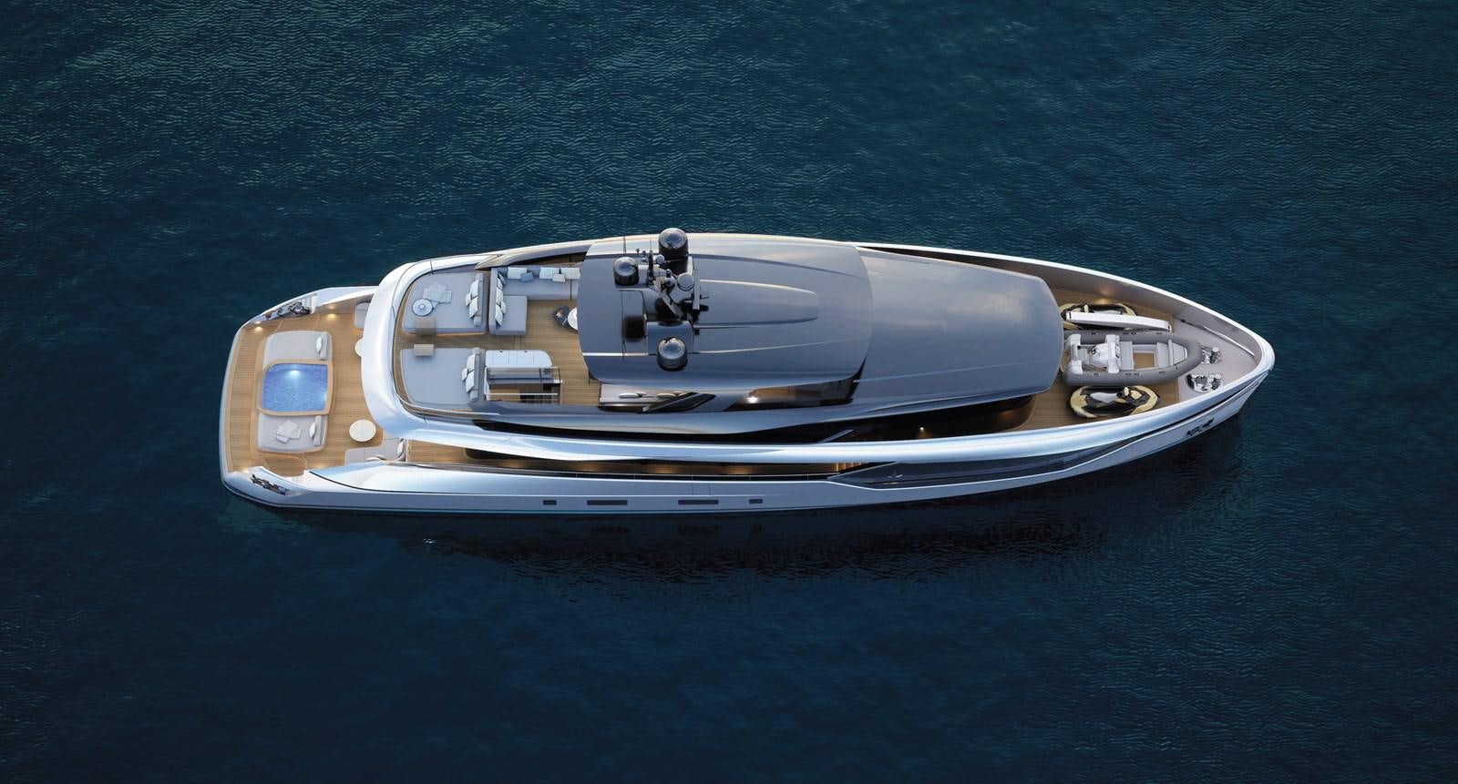a silver and gold boat on water aboard NL30 Yacht for Sale