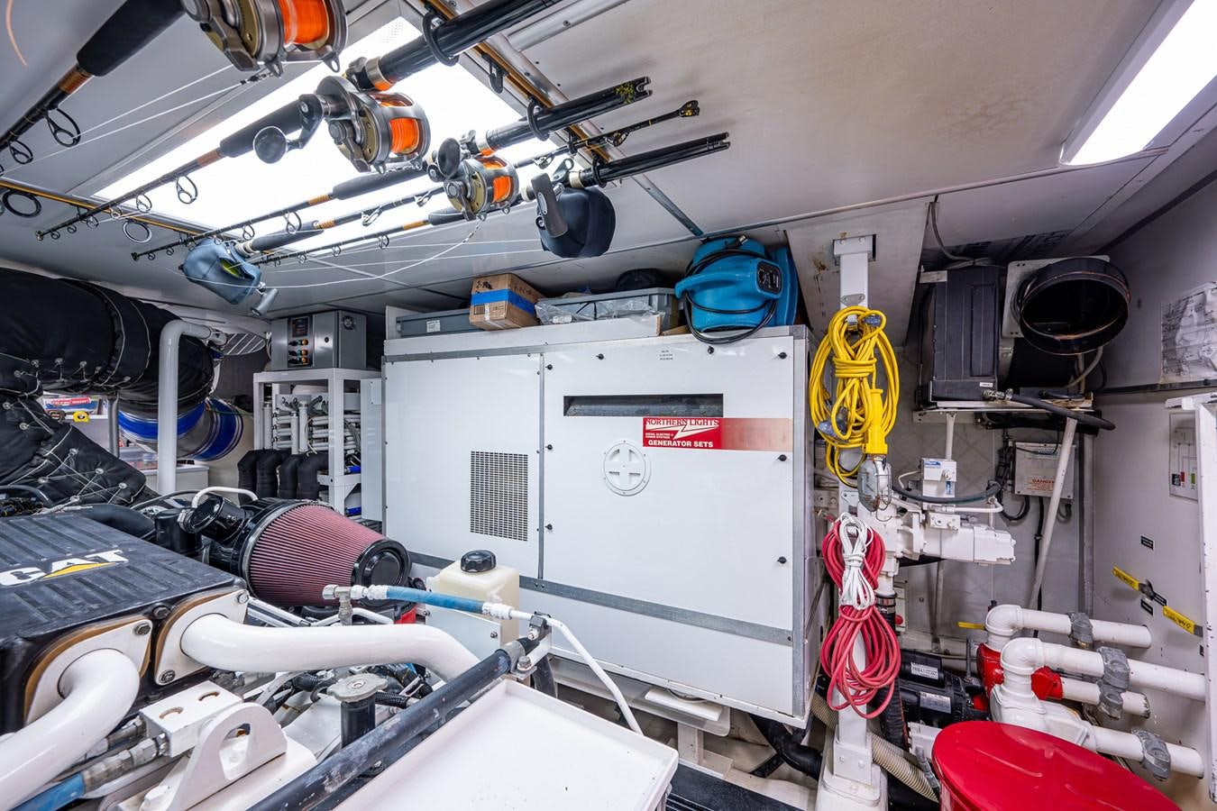 a room with machinery and equipment aboard WIRE WE HERE Yacht for Sale