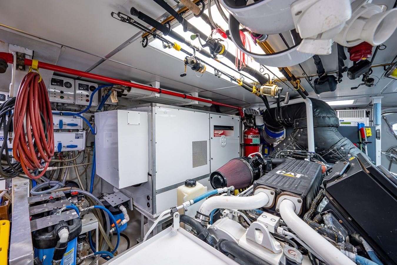 a room with several machines aboard WIRE WE HERE Yacht for Sale