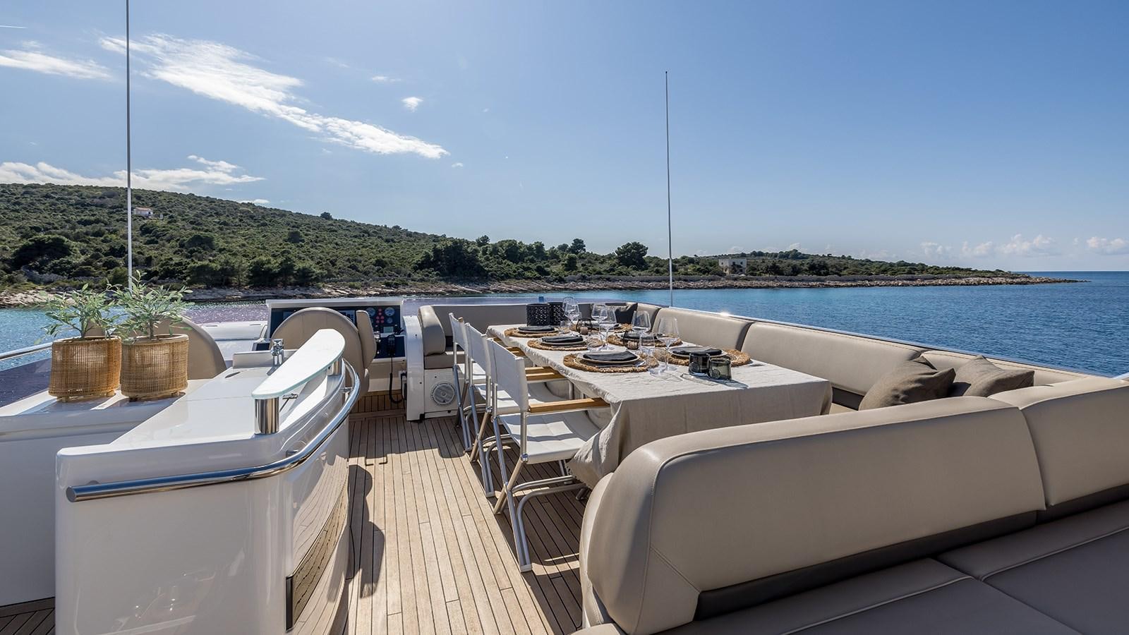 a boat on the water aboard SEA DREAM II Yacht for Sale