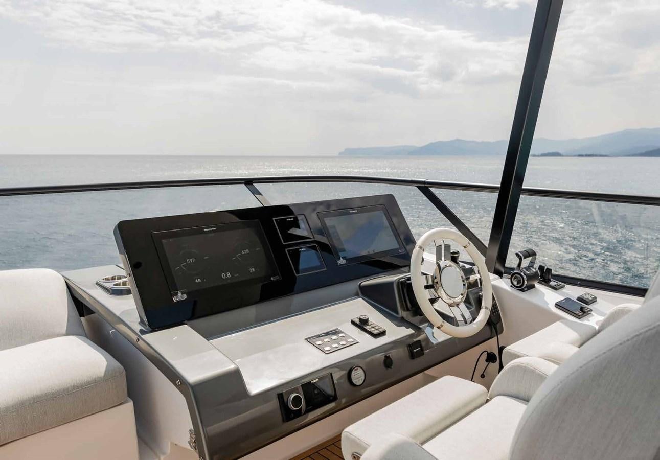 inside of a car aboard AZIMUT 72 Yacht for Sale