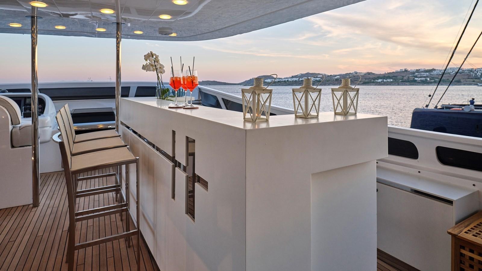 a boat on the water aboard WHITE KNIGHT Yacht for Sale
