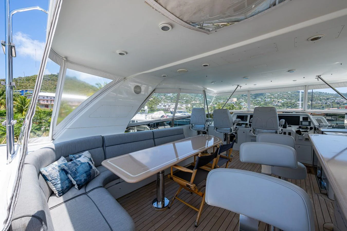 inside of a vehicle aboard LADY LORRAINE Yacht for Sale