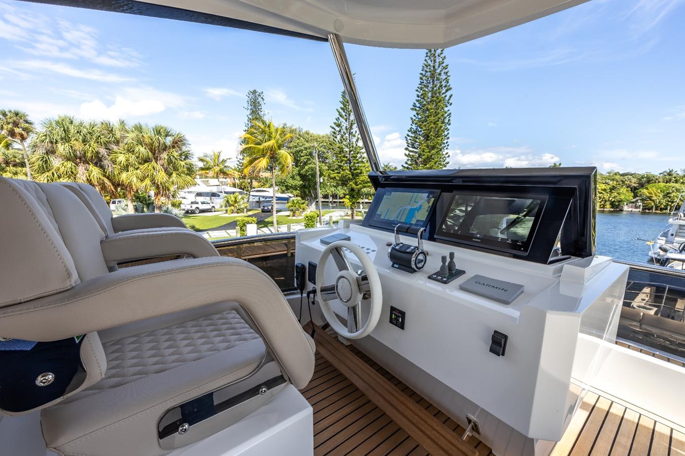 the inside of a boat aboard 2024 ASTONDOA 66 FLYBRIDGE Yacht for Sale