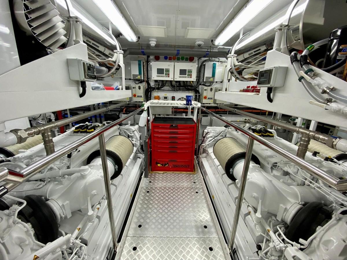 a room with machinery aboard SKYE Yacht for Sale