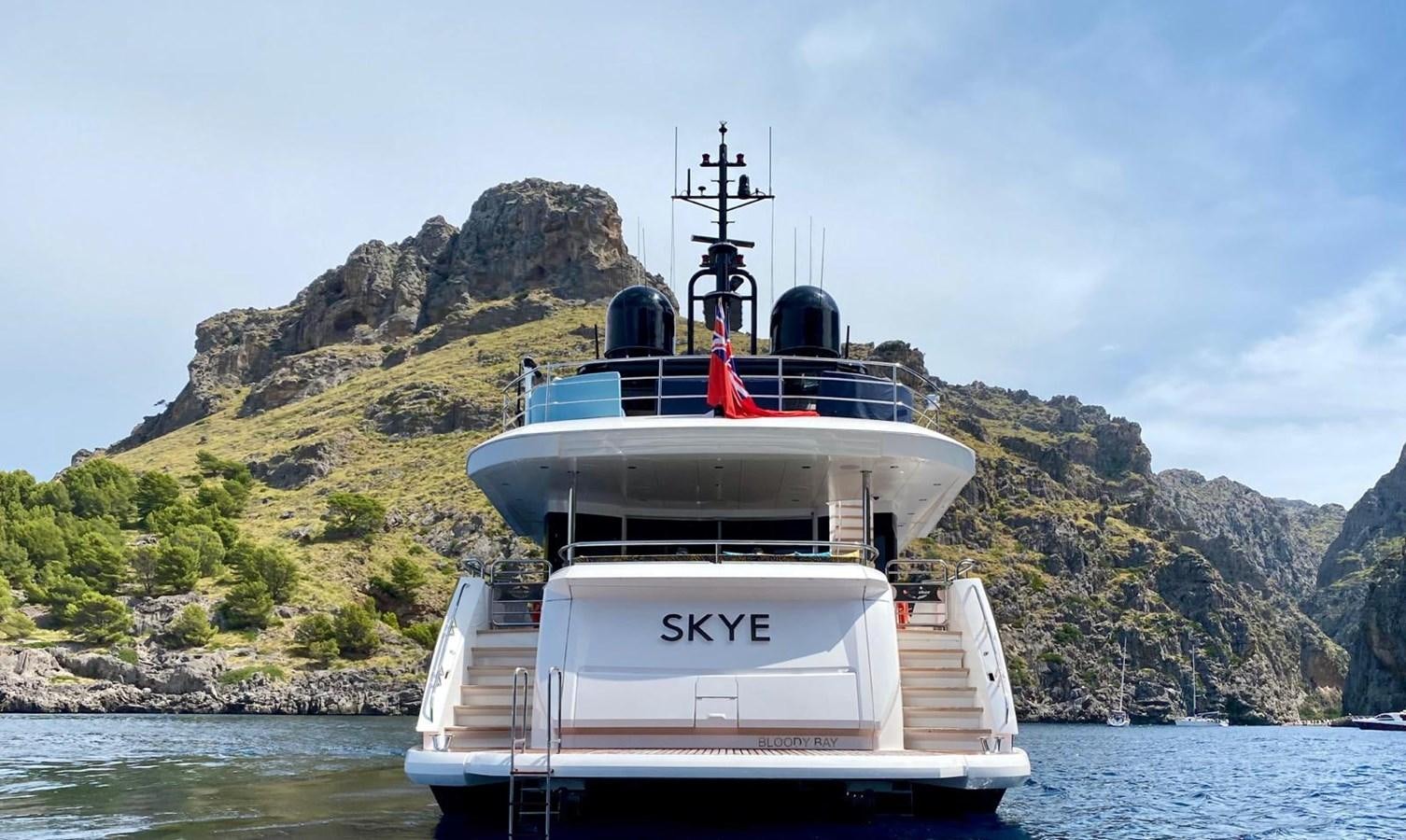 a boat on the water aboard SKYE Yacht for Sale