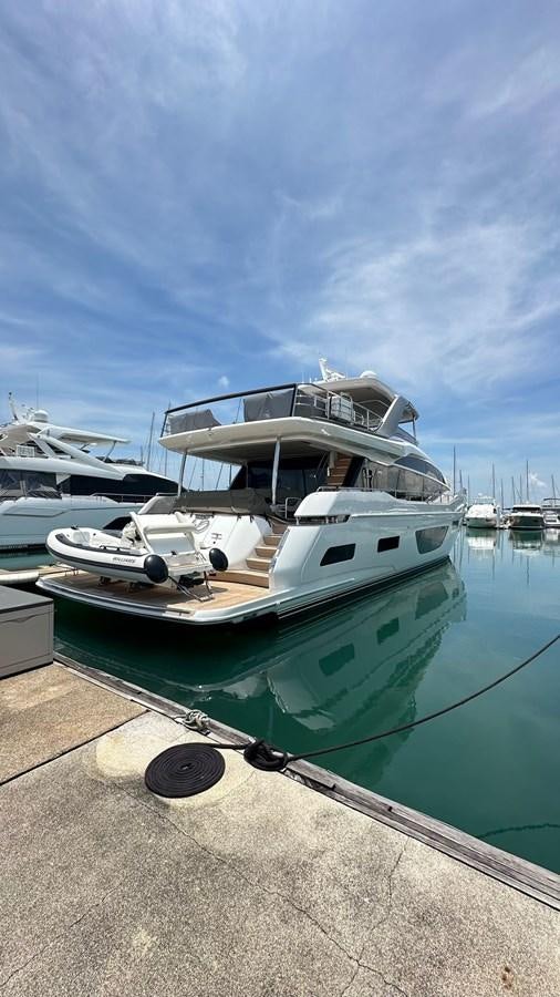 boats docked at a pier aboard LORP Yacht for Sale