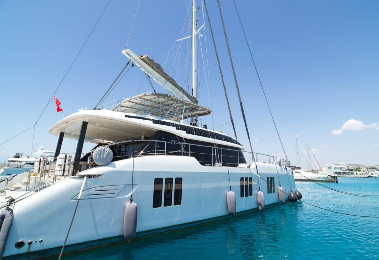 a boat in the water aboard SUNREEF 70 SAIL - 2023 "OV Yacht for Sale