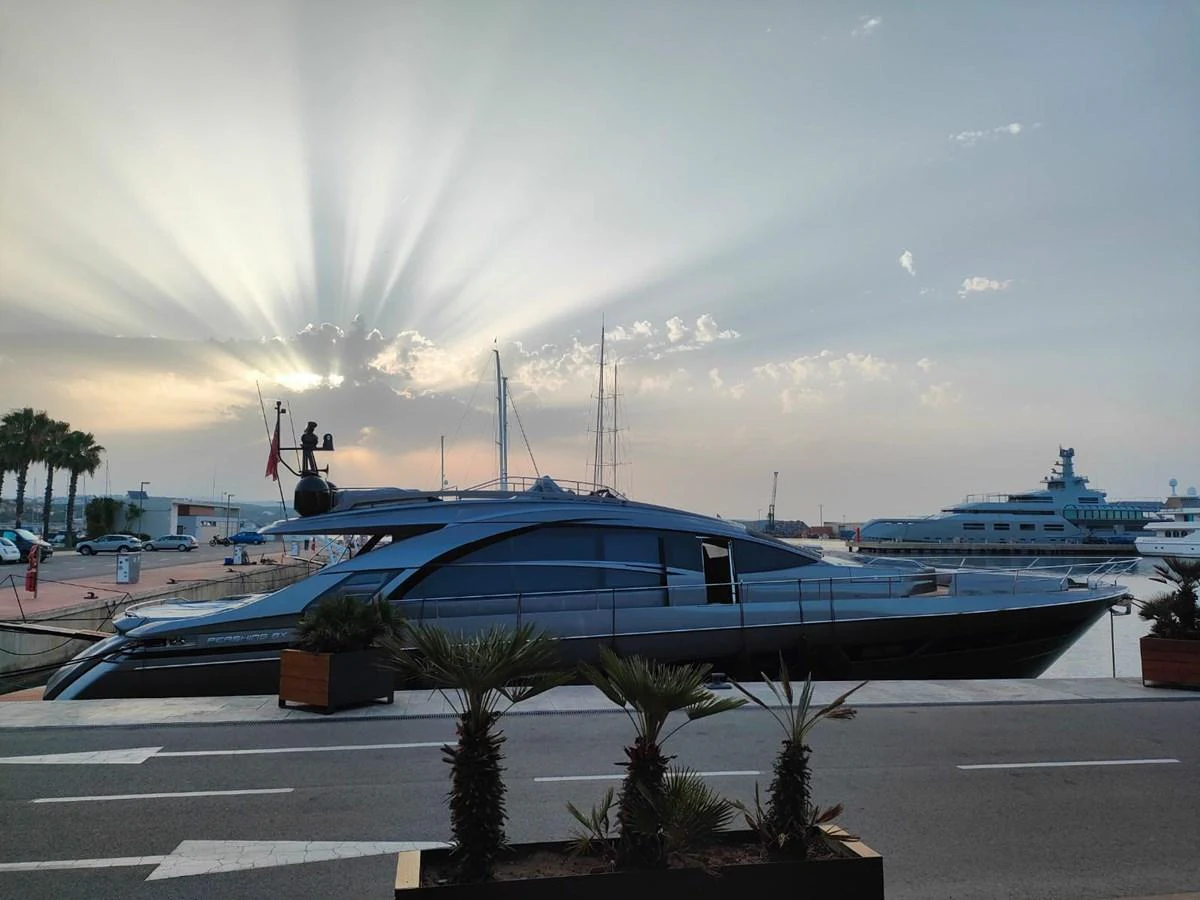 a helicopter on a runway aboard SILVER BULLET Yacht for Sale