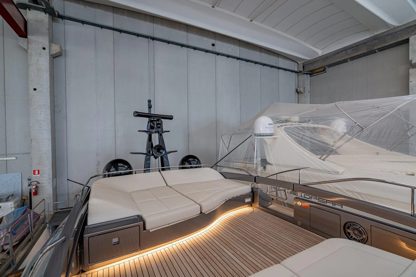 a machine in a room aboard SILVER BULLET Yacht for Sale