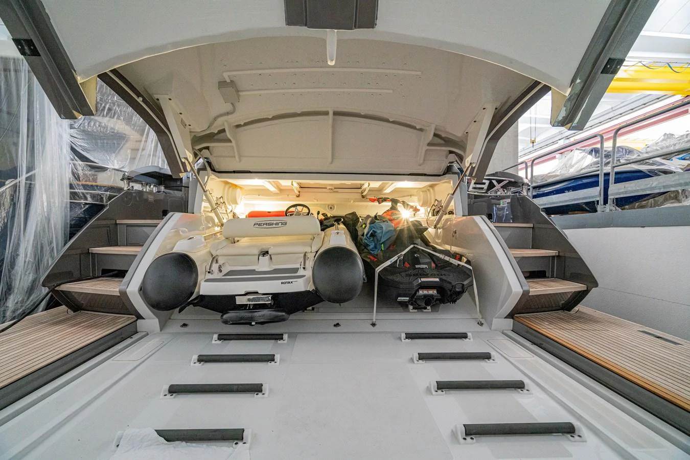 a vehicle with a large tank aboard SILVER BULLET Yacht for Sale