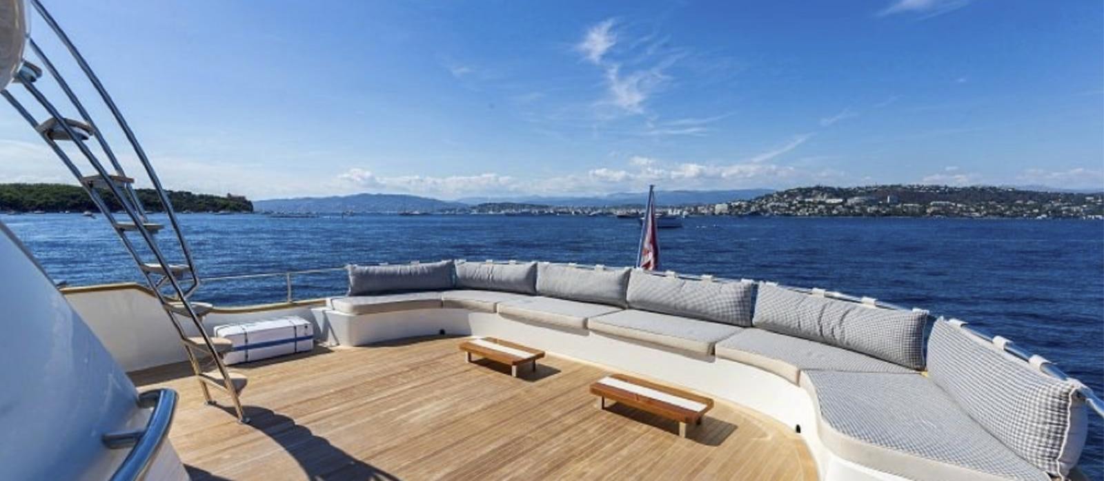 a boat on the water aboard T9 Yacht for Sale