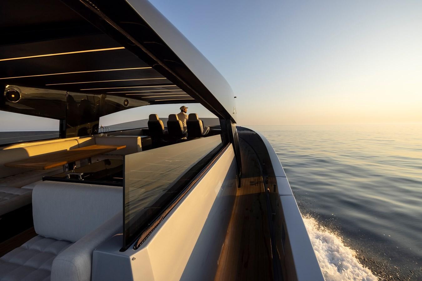 a group of people on a boat aboard S07 SPIDER Yacht for Sale