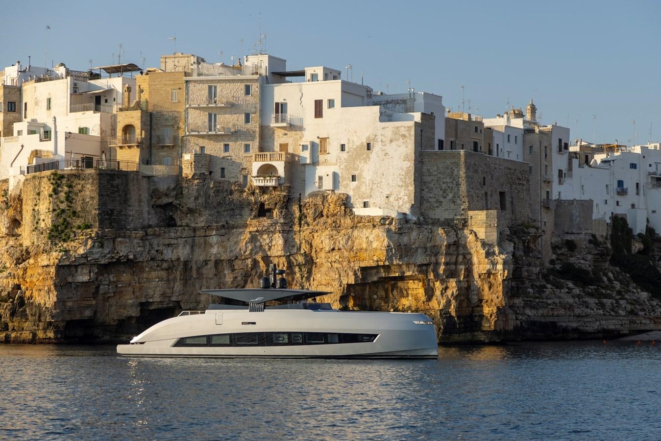 a boat on the water aboard S07 SPIDER Yacht for Sale