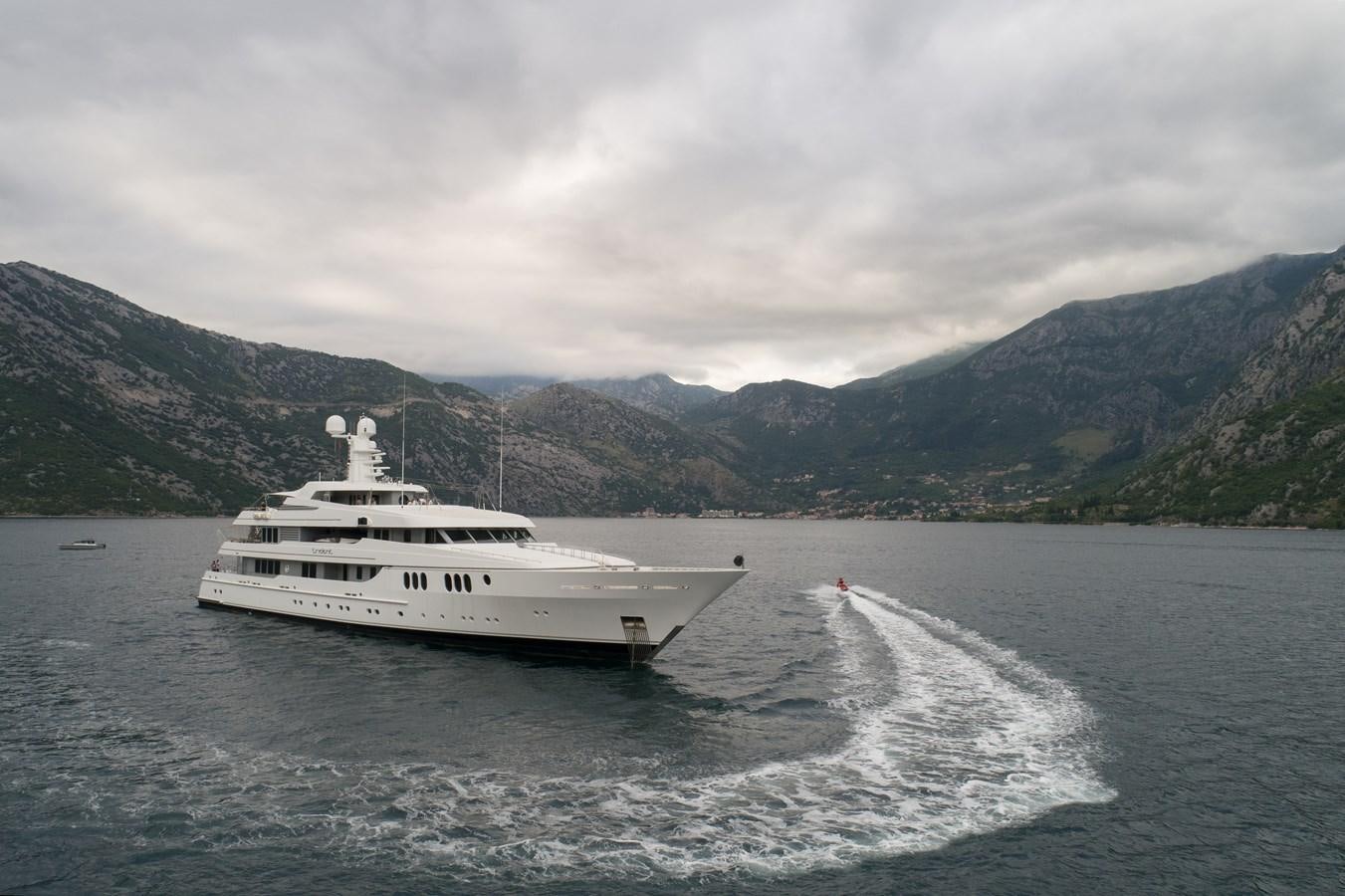 a boat on the water aboard TRIDENT Yacht for Sale