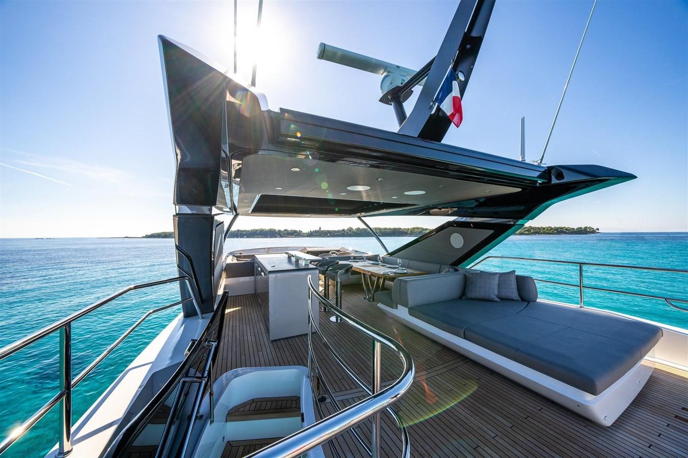 a boat on the water aboard SUNSEEKER 88 Yacht for Sale