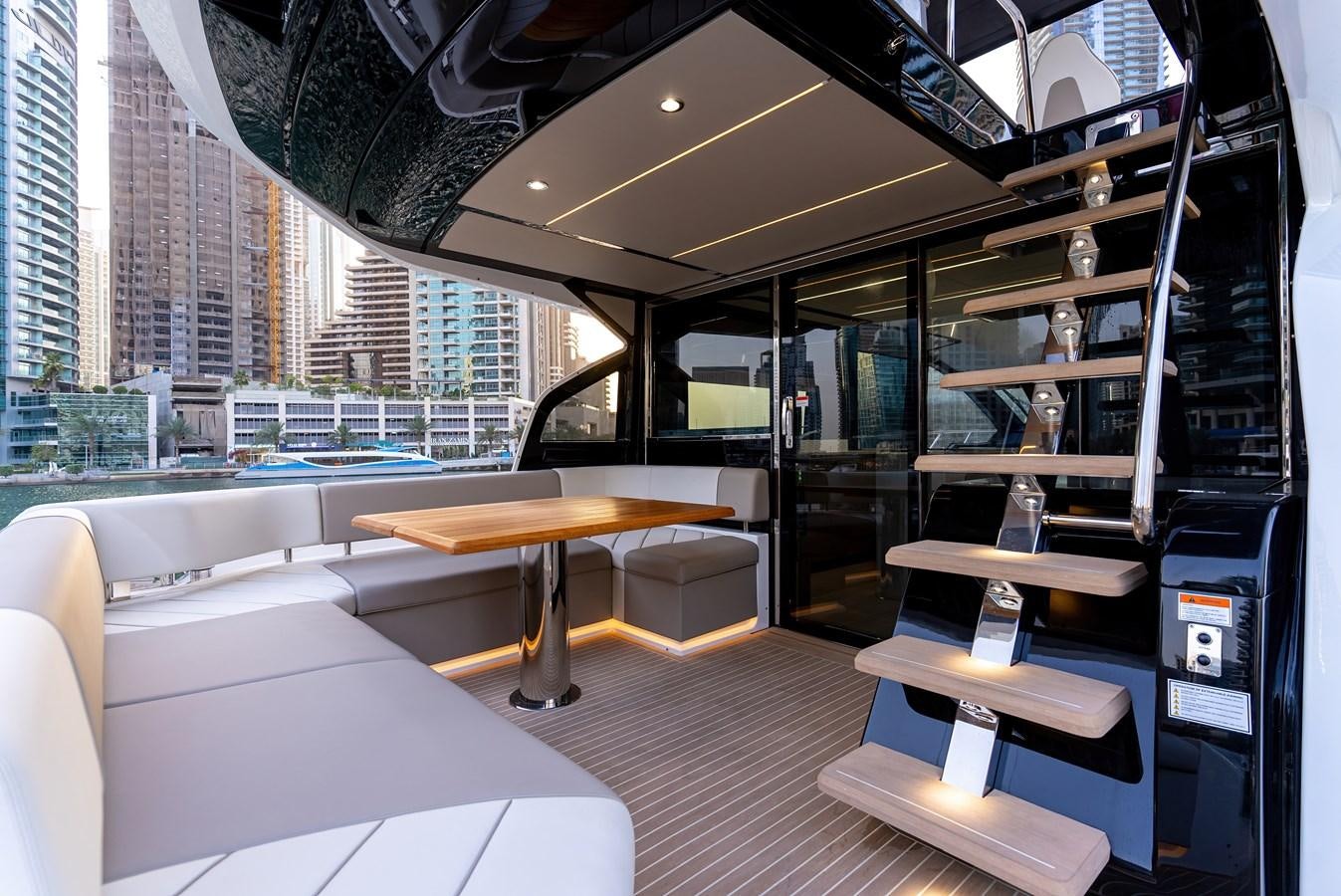 inside of a boat aboard SUNSEEKER 65 SPORTS Yacht for Sale